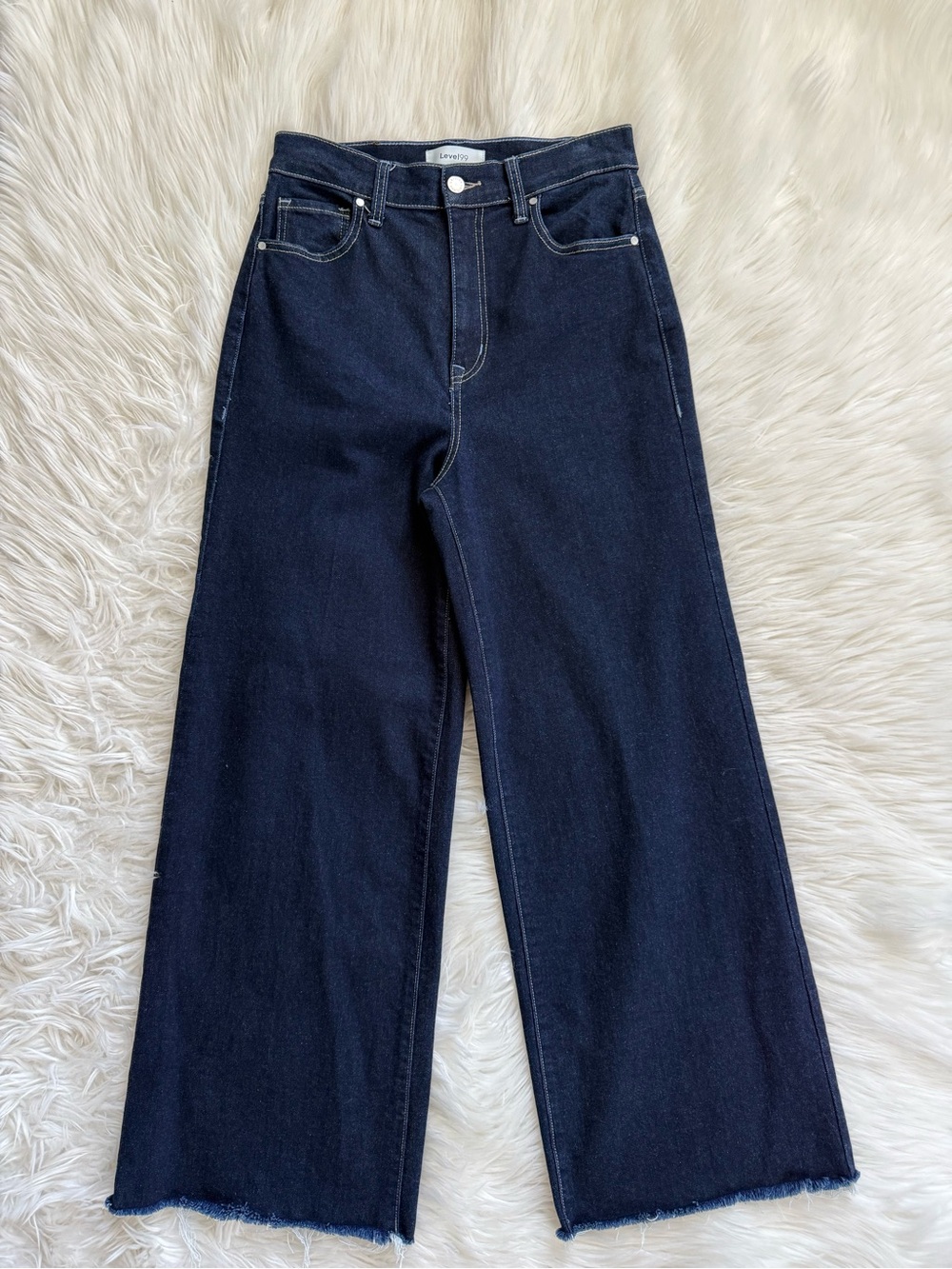 Level 99 Dark Blue Wide Leg Jeans Size 29 - Picture 4 of 13